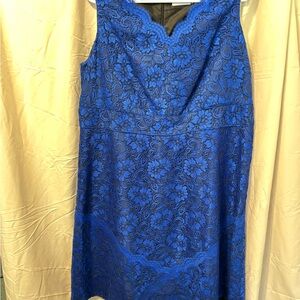Calvin Klein Blue Lace Dress